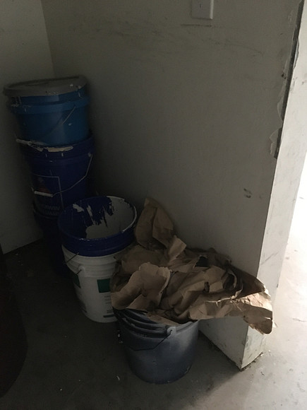 Trash room.